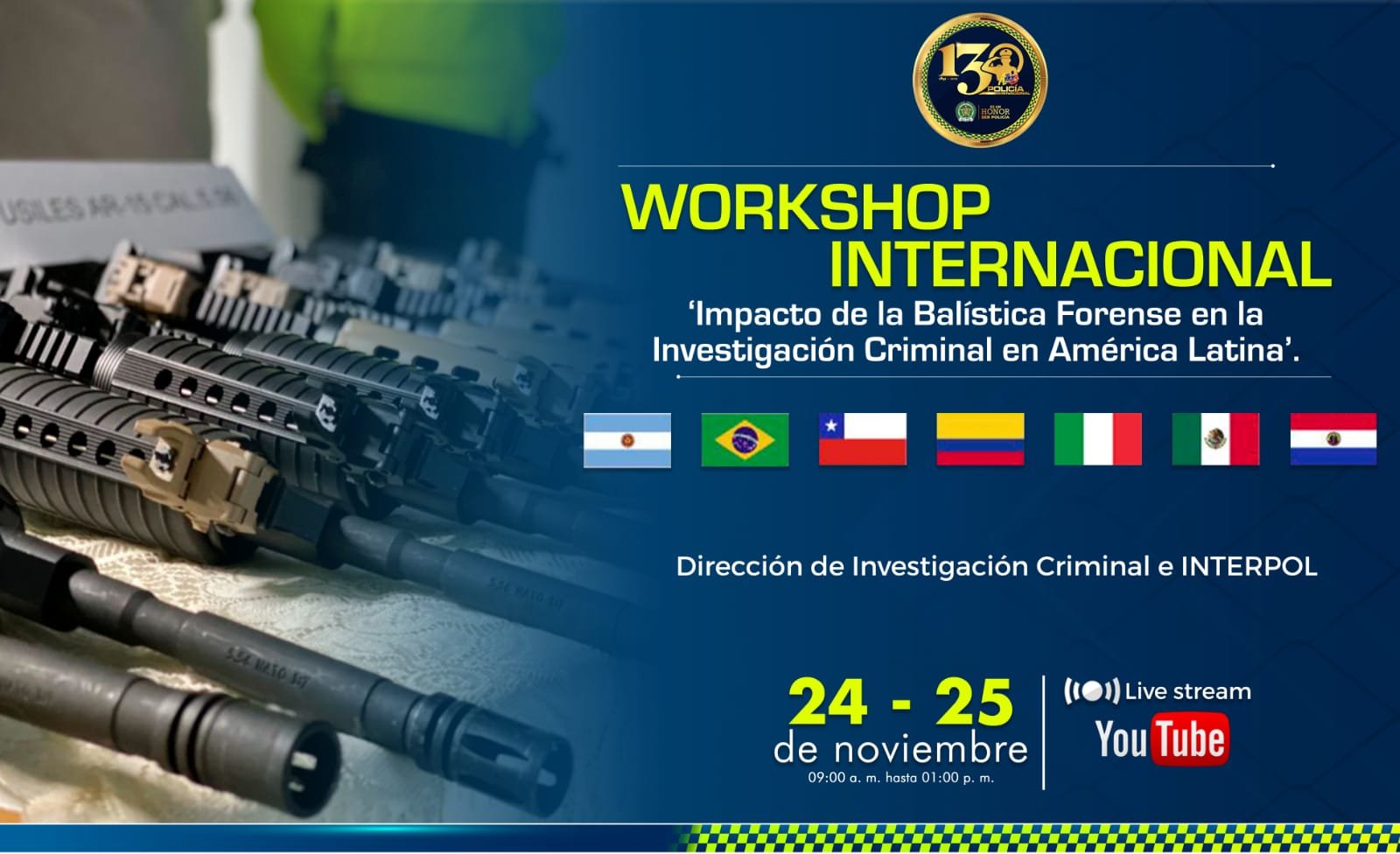 Participación en Workshop Internacional sobre Balística Forense – Colombia